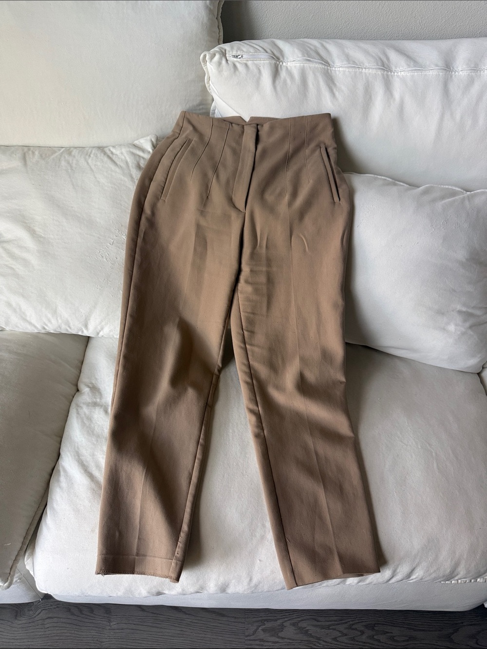 Zara beige trousers